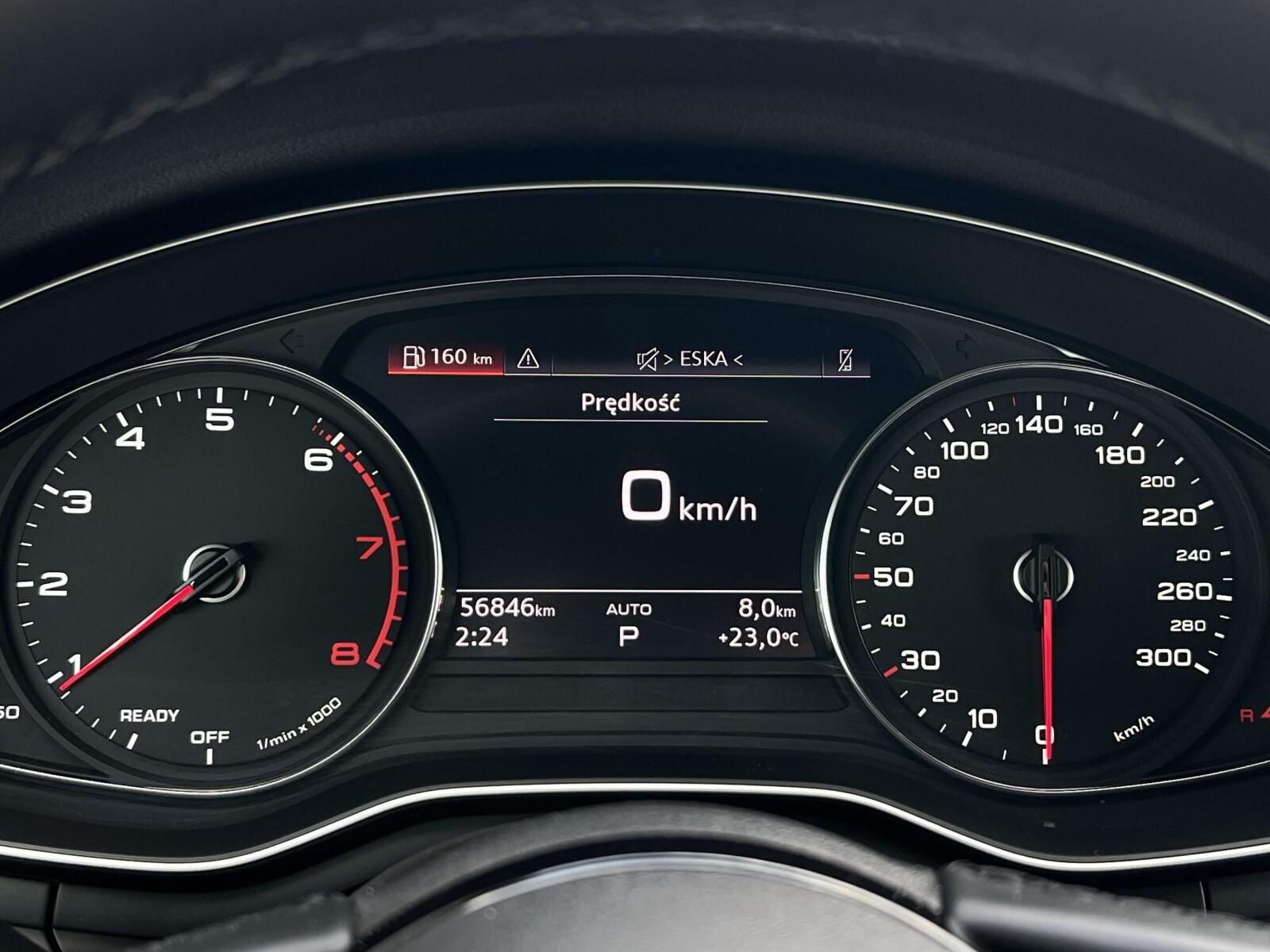 Reflektory LED Matrix Tempomat Kamera cofania Audi drive select 19