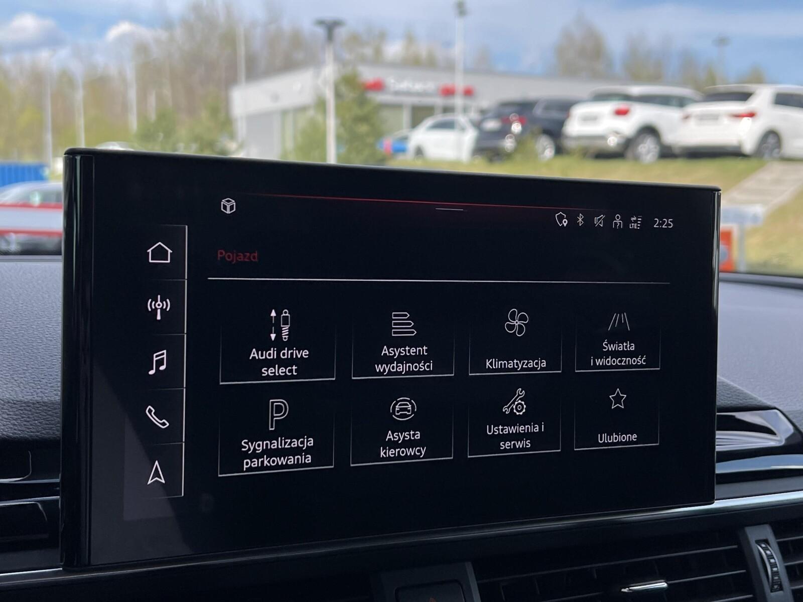 Reflektory LED Matrix Tempomat Kamera cofania Audi drive select 23