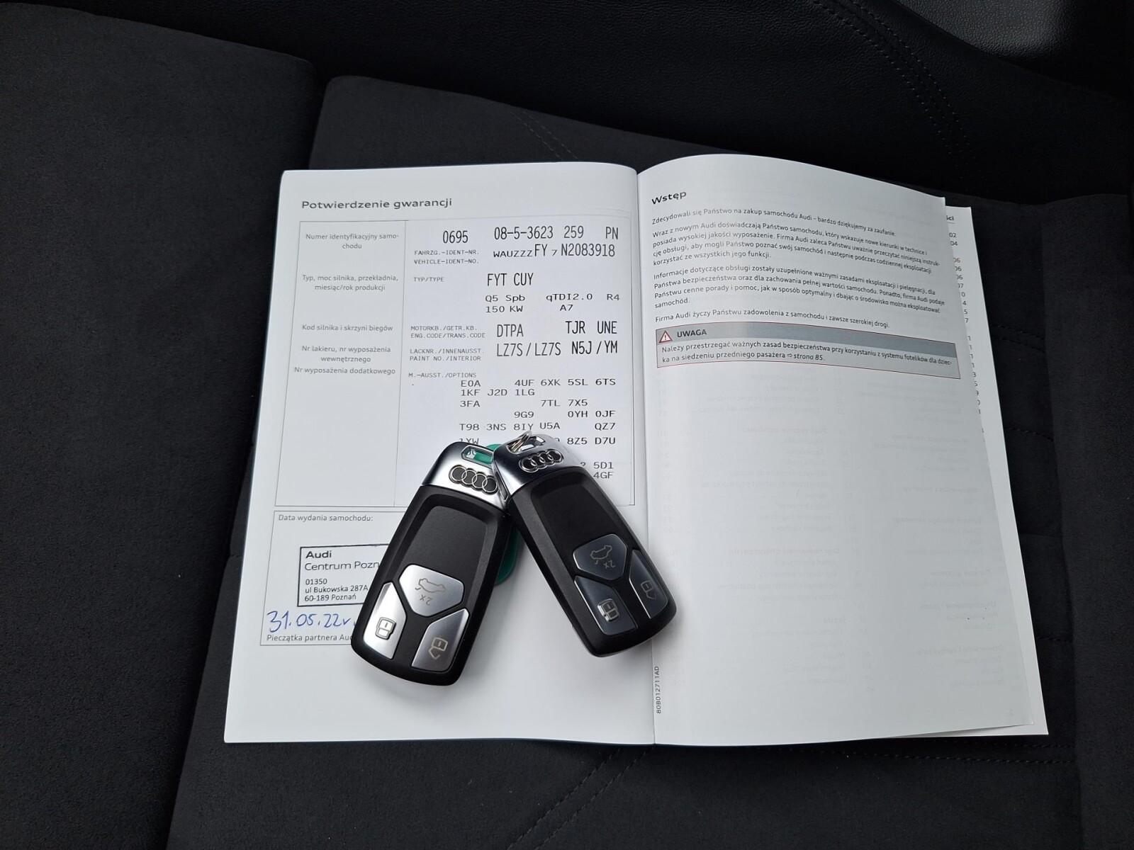 40TDI 204KM Quattro Sline Stronic TempACC./MatrixLED/Kamera/Keyless PL 34